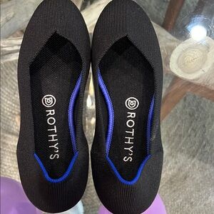 Rothy's Black and Blue Flats